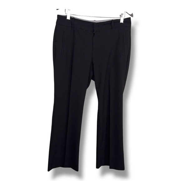 Size Petite 14 Dockers Black Dress Pants Womens Pleated Bootcut Stretch Trousers - Picture 1 of 15